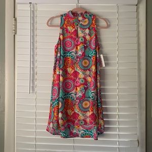 Colorful patterned dress.